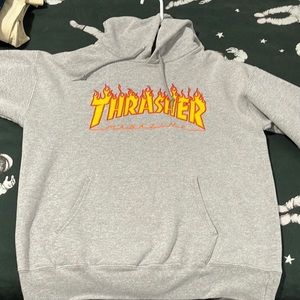Thrasher Hoodie - Gray - Small - (34-36)
